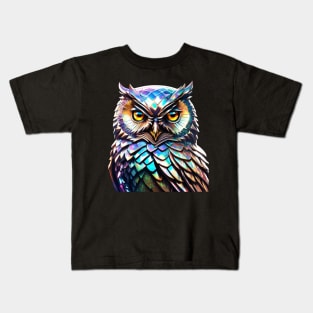 Magical Holographic Owls: Hooty Kids T-Shirt